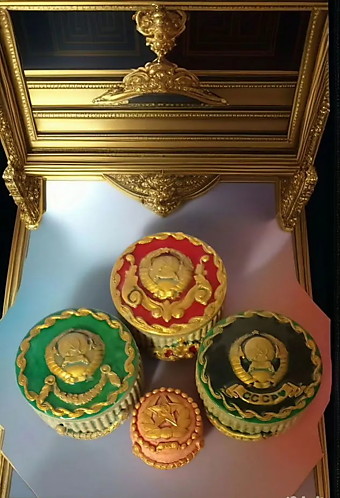 Набор антикварных шкатулок из гипса