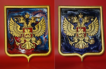 Герб России из Гипса