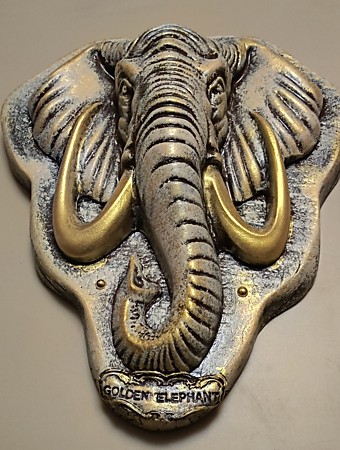 Голова слона 46 на 40 см из гипса