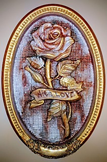 Гипсовое панно "Нежная Роза Вены"